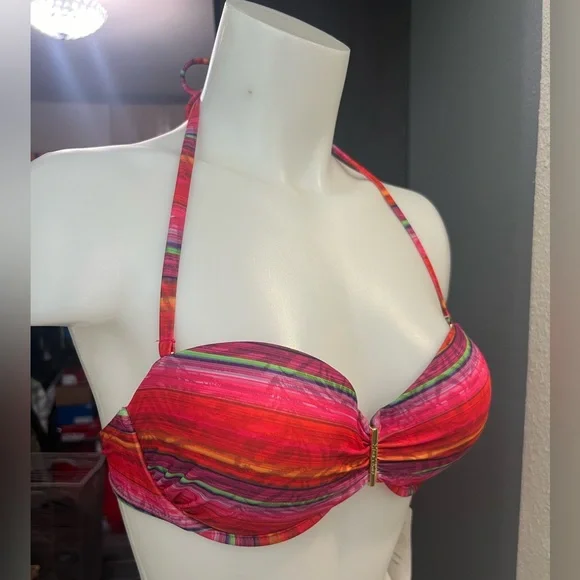 NWT Lisa Blue African Skies Bikini Top - Picture 3 of 10